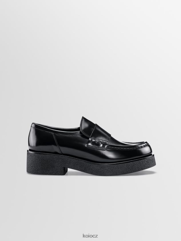 KOIO bari lesklá černá obuv ženy 860TF214
