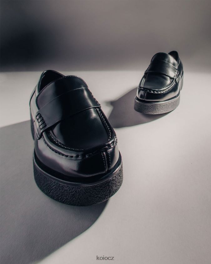 KOIO bari lesklá černá obuv ženy 860TF214